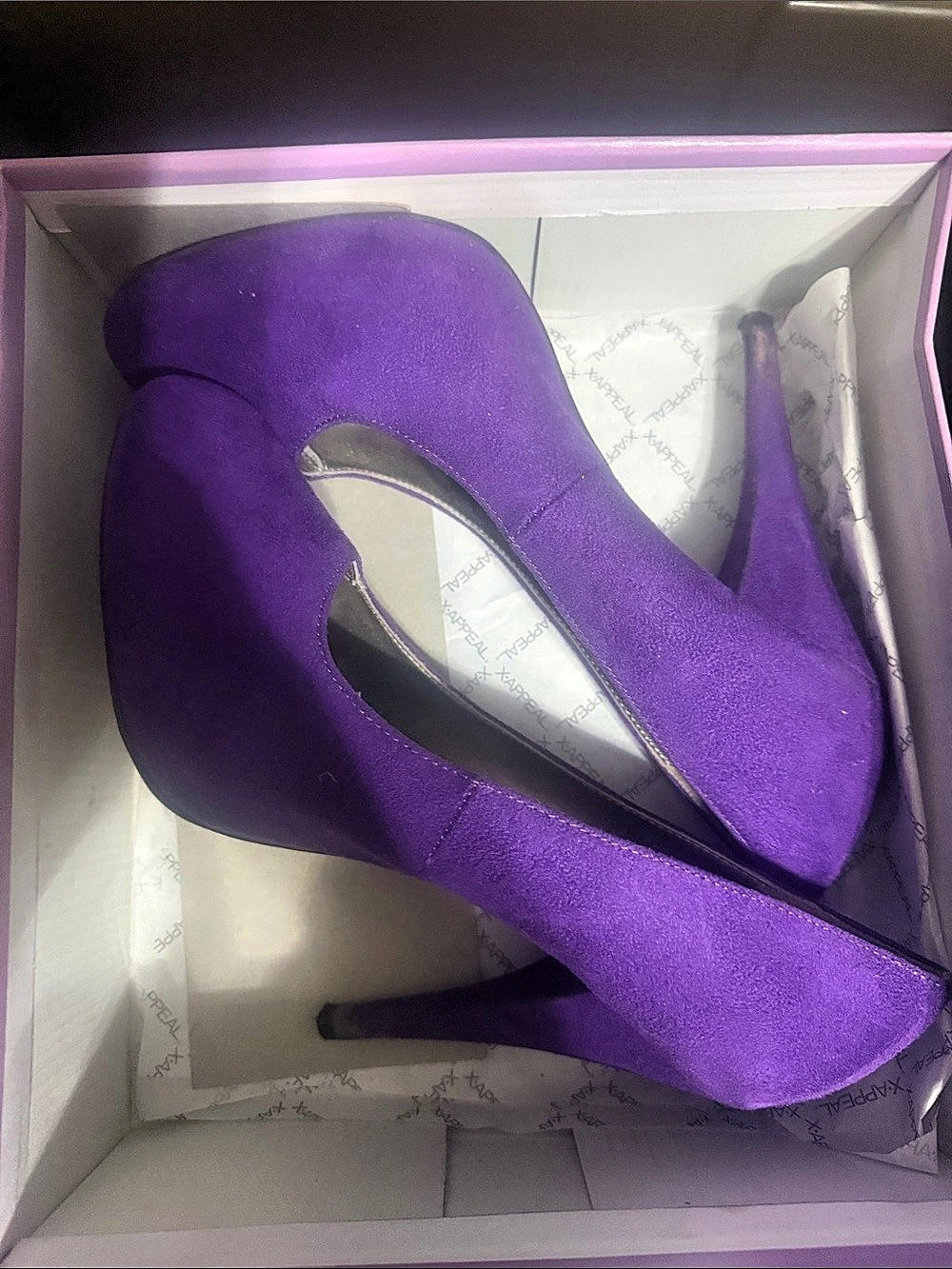 X-Appeal Purple Platform Heels